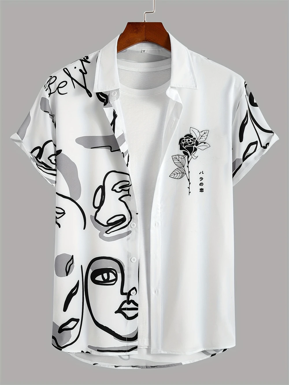 2025 New Hawaiian Men's Fashion Short-Sleeved Shirt, Summer Daily Casual Men's Shirt, Outdoor Seaside Vacation Men's Beach Shirt