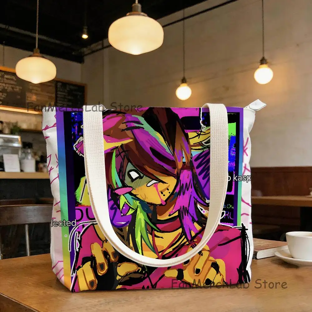 

R-RegretevatorS I-InfectedS Shoulder Bag Large Capacity Canvas Handbag Shopping Makeup Coin Purse Birthday Gift Beach Vacation