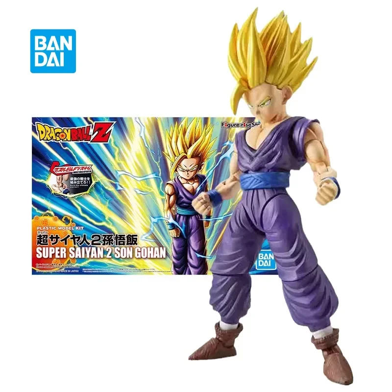 In Stock Bandai Genuine Dragon Balll Kit Figure-rise Standard Super Saiyan 2 Son Gohan Collection Model Anime Action Figure Toys