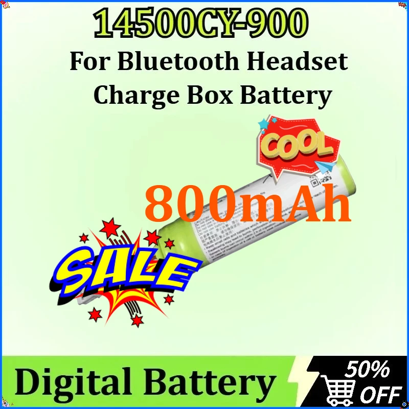 

For Bluetooth Headset Charge Box Battery 14500CY-900 New 800mAh