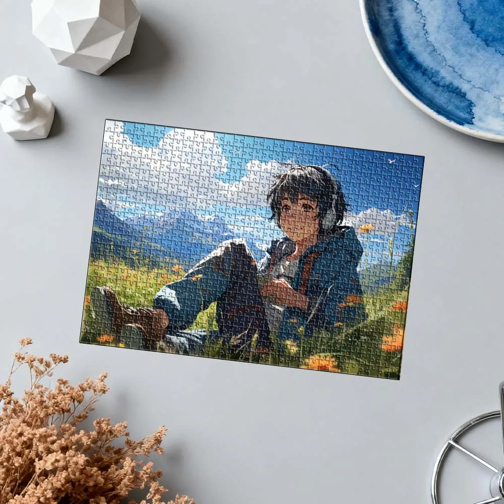 35/150/300/500/1000pcs Custom Photo cool boy Personalised Decompression Puzzles Mosaic Custom Puzzles in Photos Jigsaw puzzle