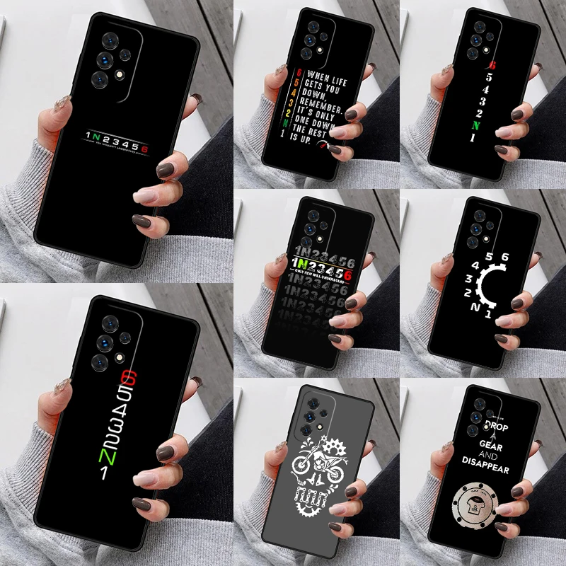 Motorrad Getriebe Telefon Fall Für Samsung Galaxy S25 S23 S30 S8 S21 S20 FE S24 S22 Hinweis 10 20 S8 plus lite Ultra