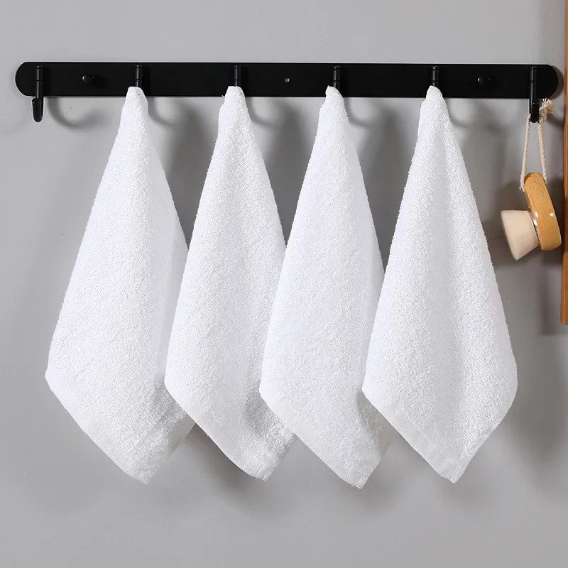 1Pc 30x30cm Square White Soft Terry Cotton Soft Absorbent Home Kitchen Multifunctional Cleaning Hand Towel