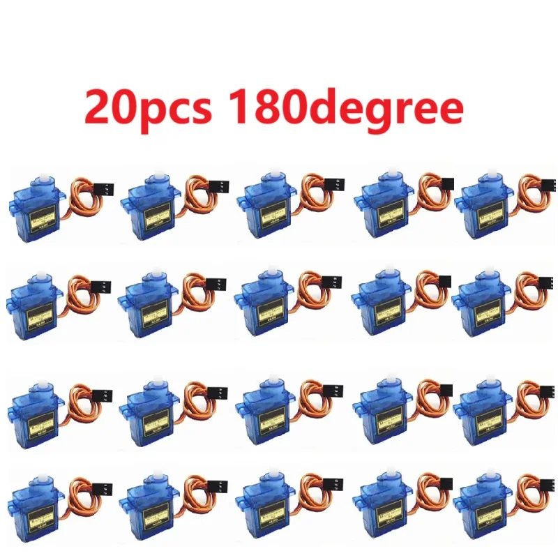 2/5/10/20 Stück SG90 Servomotor Micro 9g 180 360 Grad Halterung SG90 Kit ohne Metallgetriebe Pro RC Auto Spielzeug Flugzeug Arduino DIY