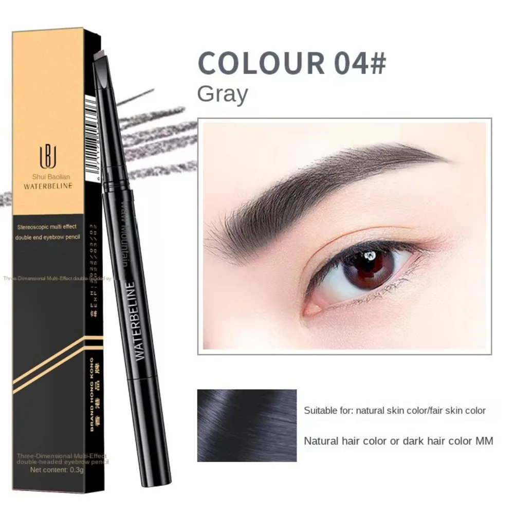 Makeup Tool Double Head Eyebrow Pen Waterproof Women Eyebrow Enhancer Automatic Longlasting Eyebrow Stick Cosmetic Beginner