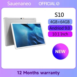 Sauenane  10.1 Inch Android 9  Tablet Pc Octa Core 4GB RAM 64GB ROM Duall SIM Cards Bluetooth WiFi 3G Phone Call Google Play