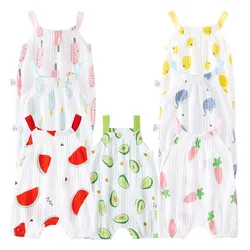 Summer Collection for Baby Girls Straps and Lightweight Jumpsuit Cute and Princess Casual and Comfortable Rompers Baby Clothing