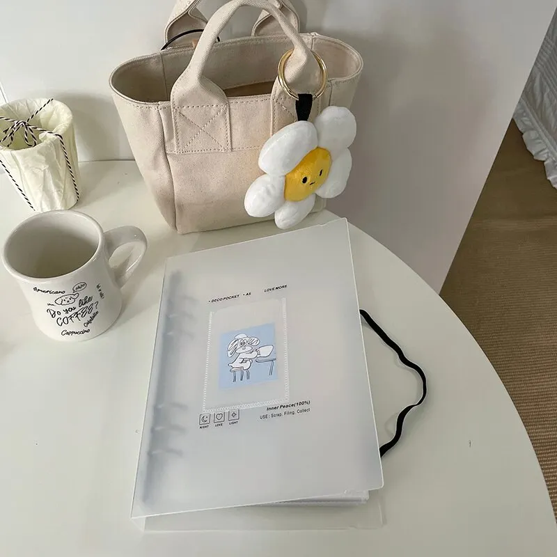 A5-Ordner, Fotokartenhalter, Kpop-Fotokarten, Fotoalbum für Fotos, Bindekarten, Polaroid-Buch, 7,6 cm, Herzkarte, Schule