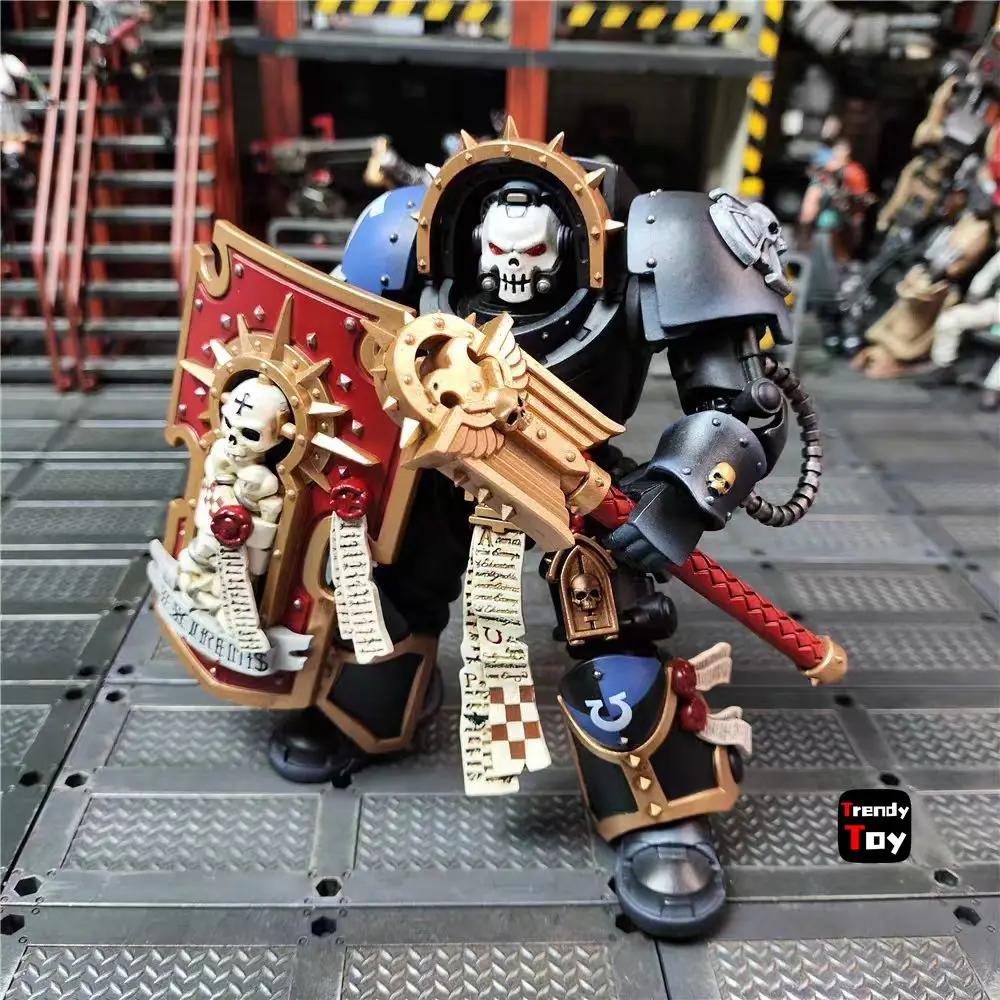 【JOYTOY】ウォーハンマー40K ウルトラマリーンズ ターミネーター・アーマーを着た牧師 1/18 アクションフィギュア おもちゃ