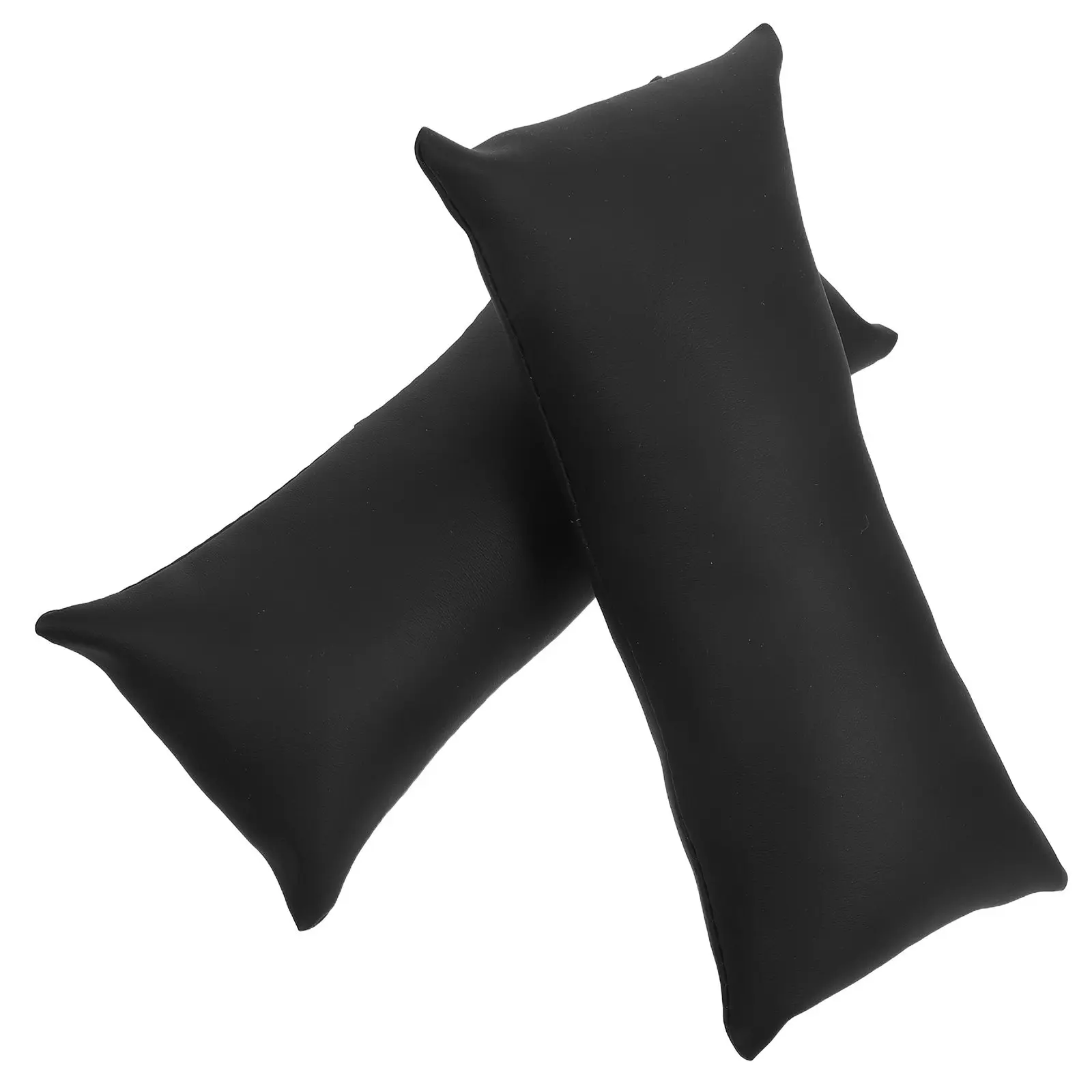 2Pcs Premium PU Watch Display Pillow Bracelet Jewelry Cushion Soft Scratch-Resistant Showcase Holder for Countertop Retail Photo
