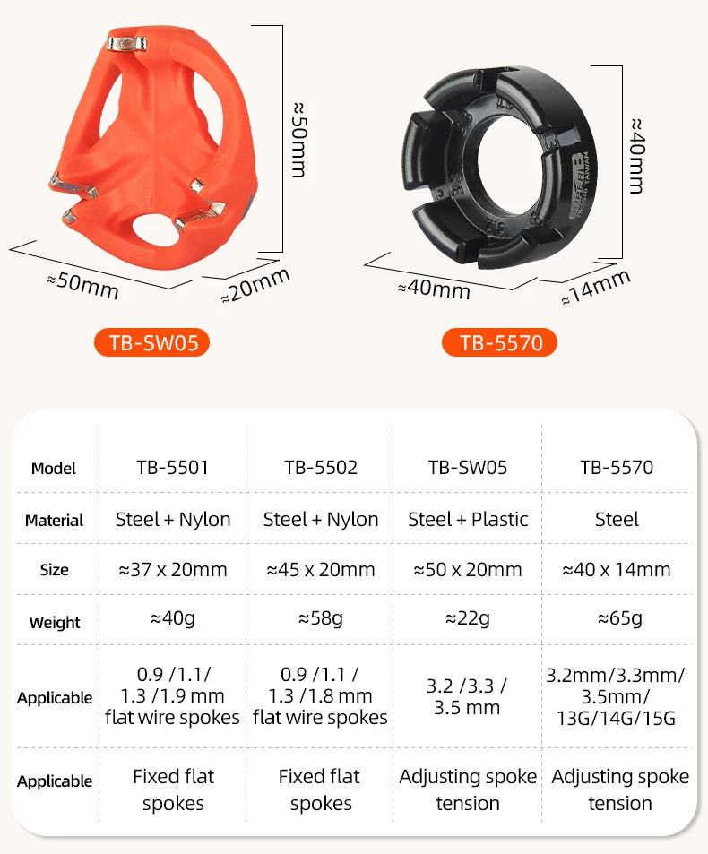 SUPER B Fahrrad Speichen Nippel Schlüssel 3/4/6 Weg Nut Fahrrad Felge Teller Spanner Stahl Reparatur Werkzeug Speichen Schlüssel – Detail 3