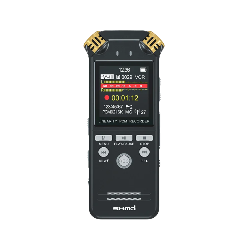 Professional Mini High Quality PCM Audio Dictaphone Dual Microphones Digital Voice-Activated USB Recorder Pen