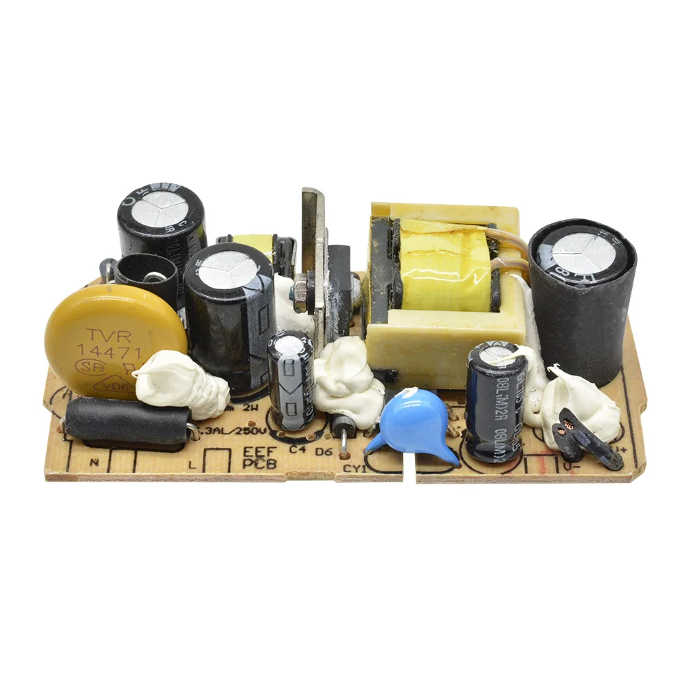AC-DC 12V 1A Switching Power Supply Module Bare Circuit Board for Replace/Repair Short Circuit Protection