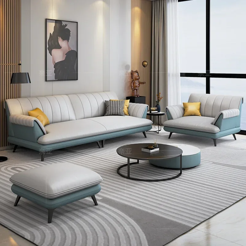 

Итальянский диван из технологичной ткани с высокими ножками для небольших помещений, узкий прямой двухместный диван с обивкой, мебель для дома.