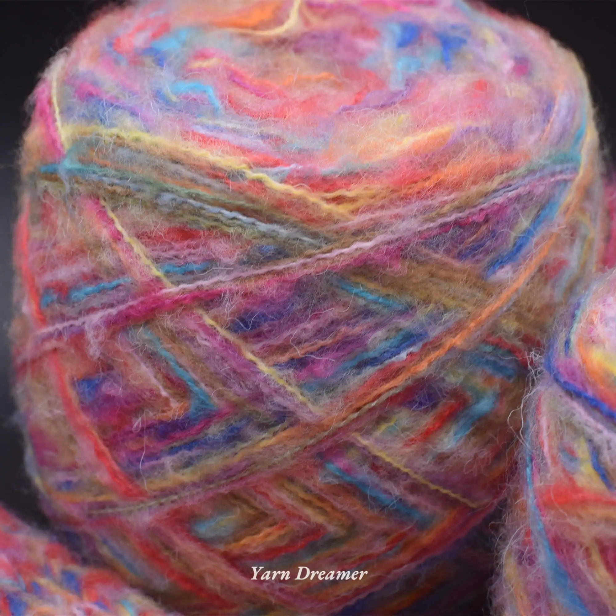 100g Rainbow Color Wool Yarn for Knitting Hand Bag Space dyed yarns for knitting and crochet Fancy Yarn art
