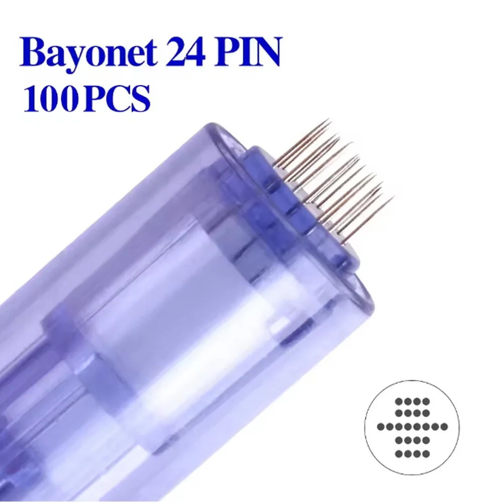 A6 Bajonet Cartridge Naald 50/100 stuks voor A6 Dr Pen Microneedling Micro Naalden Wegwerp Vervanging Tips 9 12 36 42pin Ronde