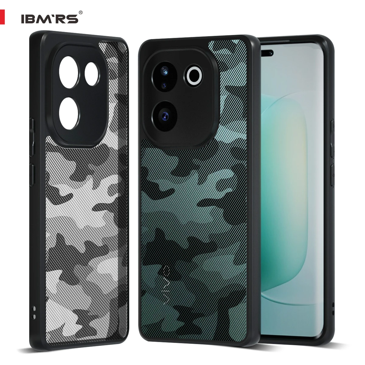 

IBMRS for IQOO Z9S Pro Case Camouflage Design Soft TPU Shockproof Anti-Scratch Cover