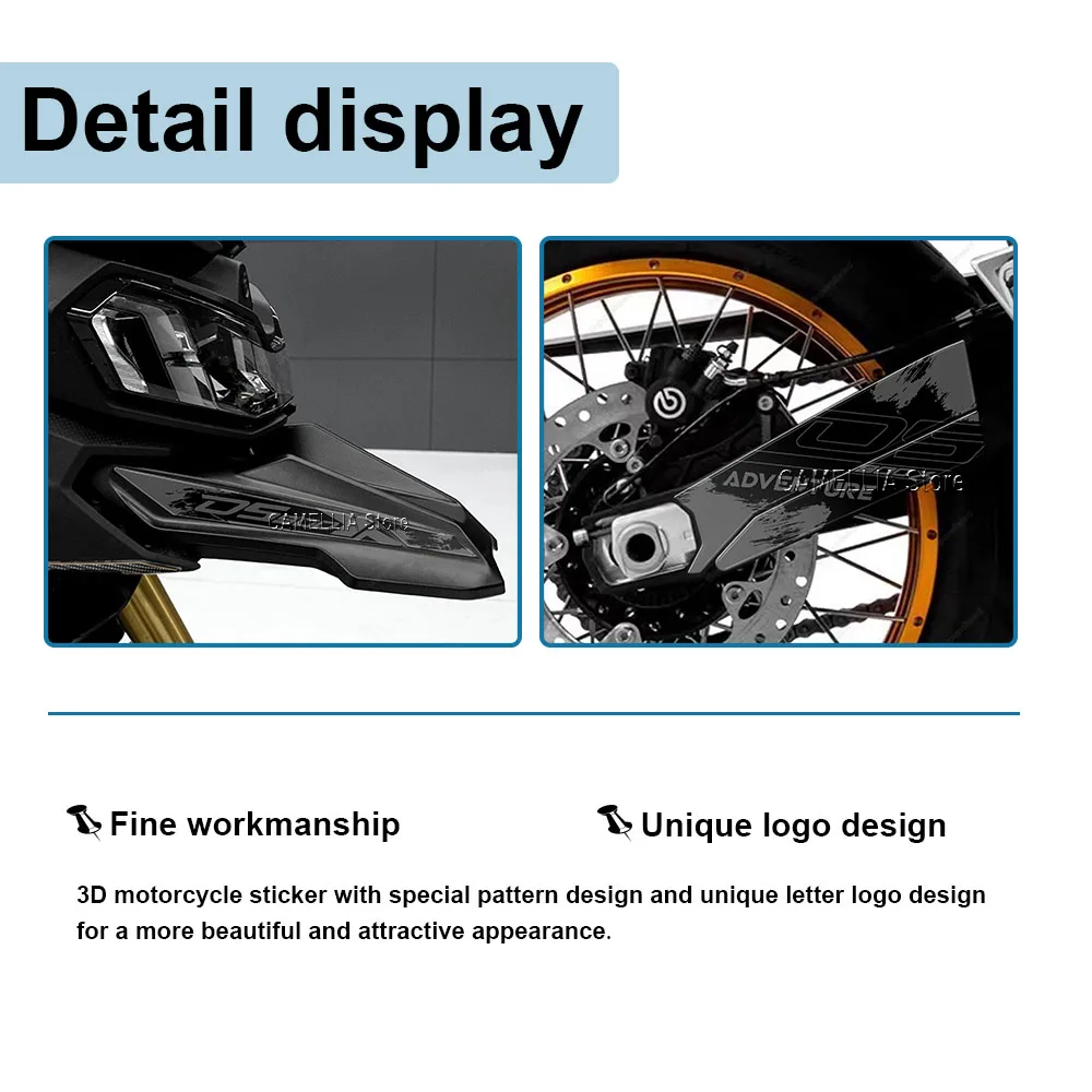 Motocicleta Proteção Adesivo Set, Resina Epóxi 3D, à prova d'água, Novo, DS 900 X, VOGE, DS 900 X