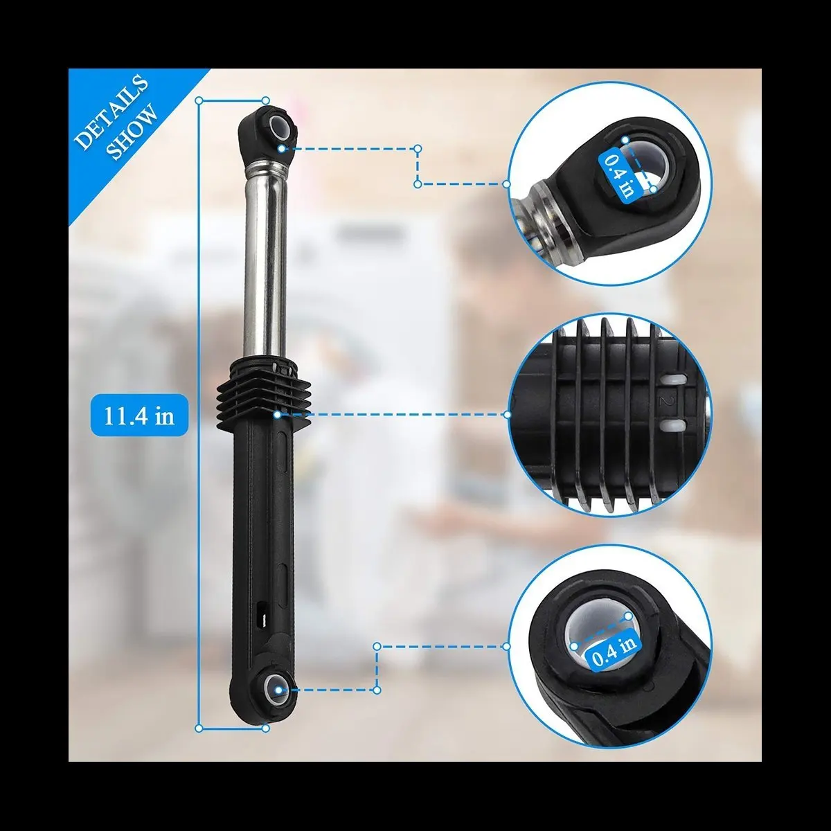 3 PCS 383EER3001G 4901ER2003A Washer Shock Absorber Replace Part for LG Washing Machine 383EER3001F,383EER3001H