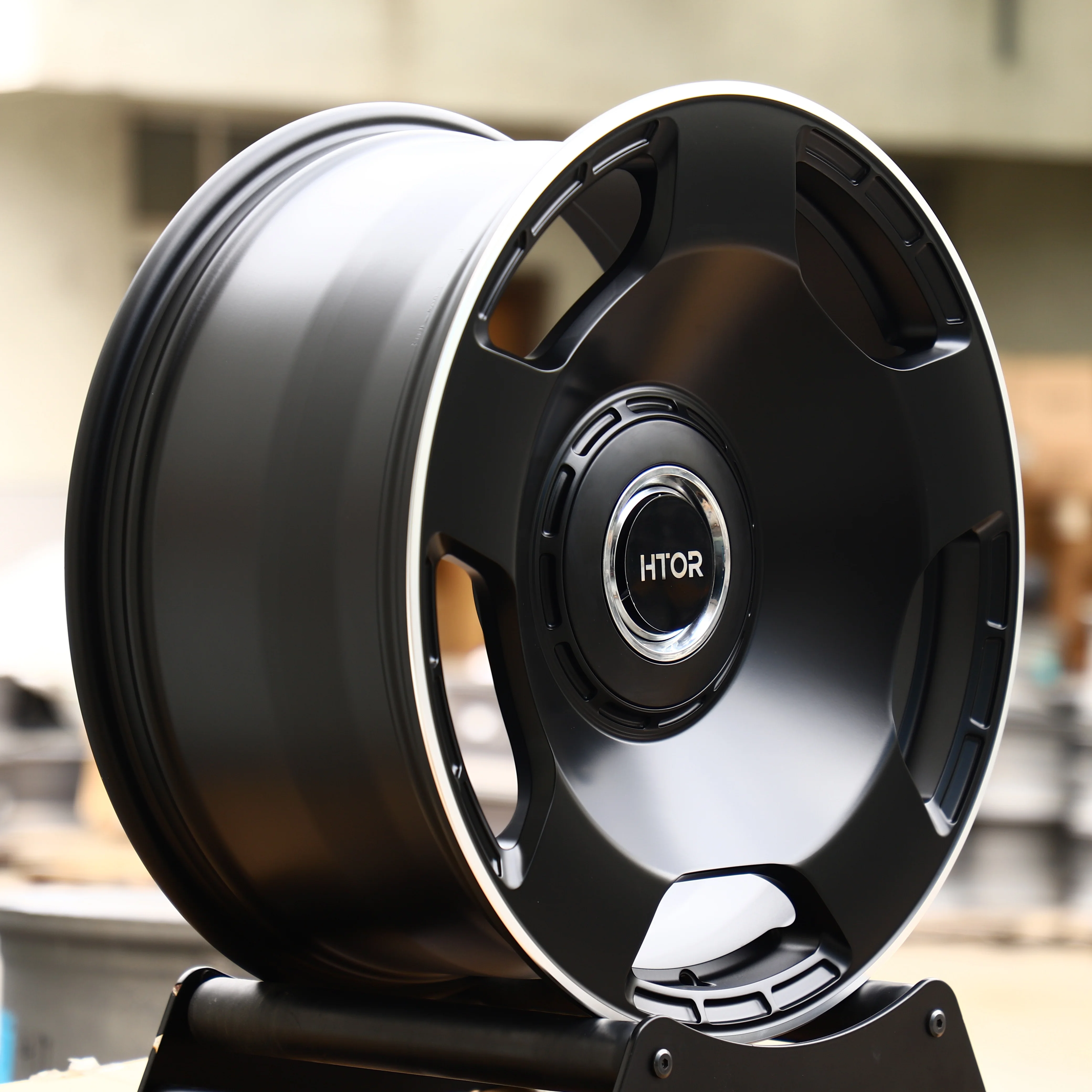 JT Forged Wheels Matte Black Machined Edge 16-24 Inch 5x112 5x120 SUV Car Rims Forged Wheel For Wrangler For Jimny