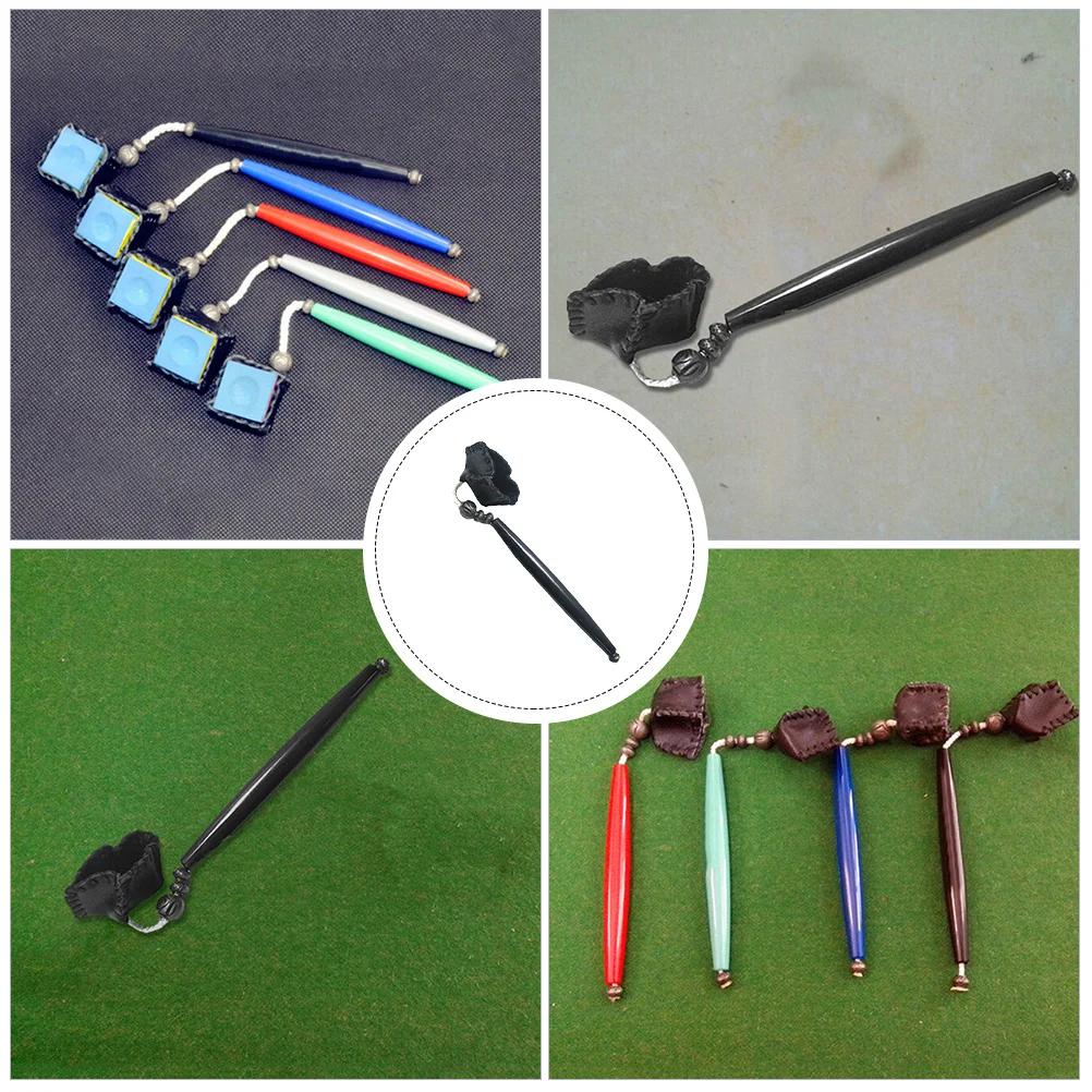 1 قطعة 2 في 1 حامل الطباشير السنوكر أداة Pricker متينة قوية تصميم عملي جديلة تلميح الإعدادية حجم صغير ملحقات البلياردو