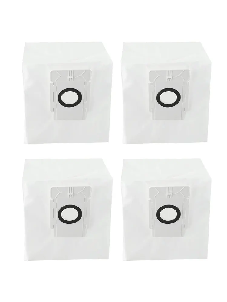 4L Disposable Robot Vacuum Cleaner Bags for Tapo RV30 Plus and RV10 Plus Models Easy Assembly and Automatic Sealing Design