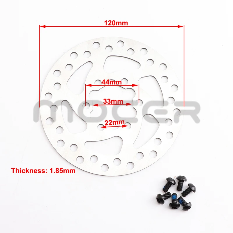 120mm Disc Brake Rotor Stainless Steel 120 Disk With 6 Bolts For MTB Bike Scooter Mountain Road Bicycle Accessories