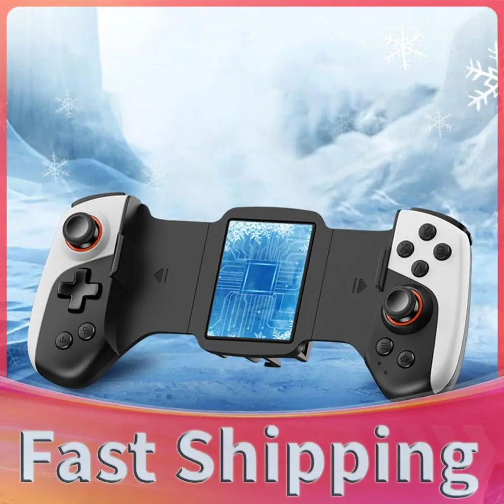 

2 in 1 Telescopic Gamepad Type C Cooling Mobile Phone Controller Dual Joystick 300mAh for iPhone Android Phone Switch PC