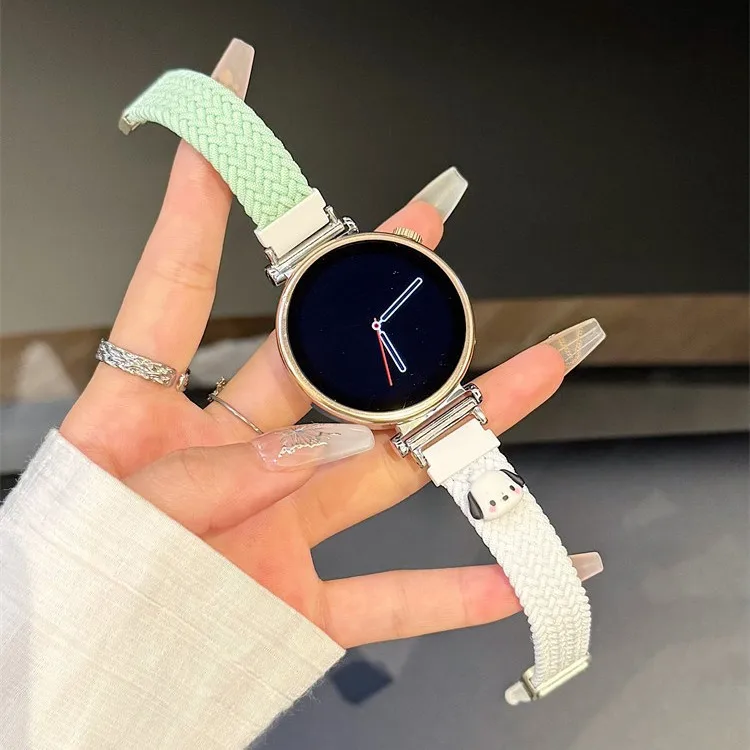 Cute Nylon Braided Watch Band for Huawei Gt5/4/3/2 7 8 Bracelet 3 4pro 18 20 22mm Nylon Watch Strap for Xiaomi Miband 10 9 8 Pro