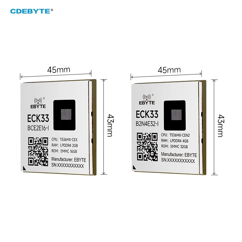 لوحة أساسية T536 من الدرجة الصناعية سلسلة CDEBYTE ECK33 رباعية النواة ARM NPU RISC-V Linux Dual Gigabit Ethernet UART المنزل الذكي