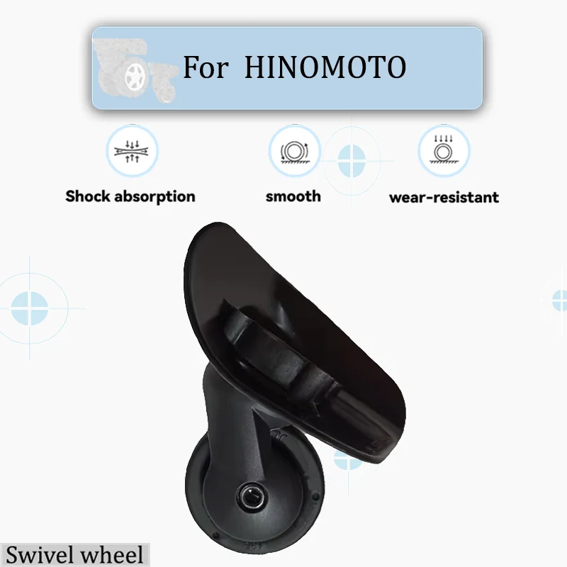 

For HINOMOTO MS502 Universal Luggage Wheel Replacement - 360° Silent Swivel Wheel -Wear-Resistant Material - Fits Most Suitcases
