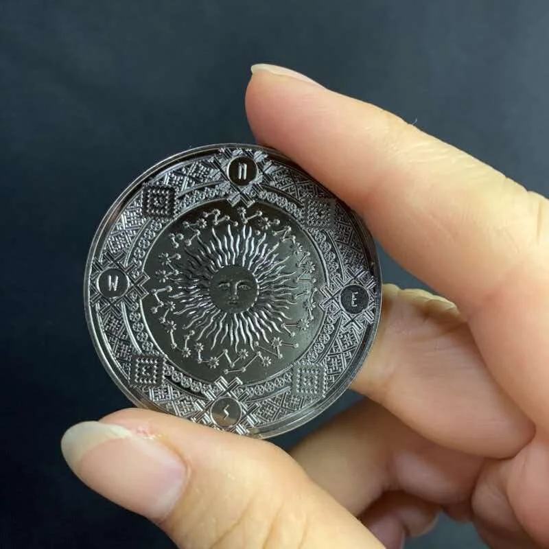 Antique Twelve Constellations Sun Moon God Lucky Challenge Coin Flipping Decision Making And Fun Commemorative Gifts