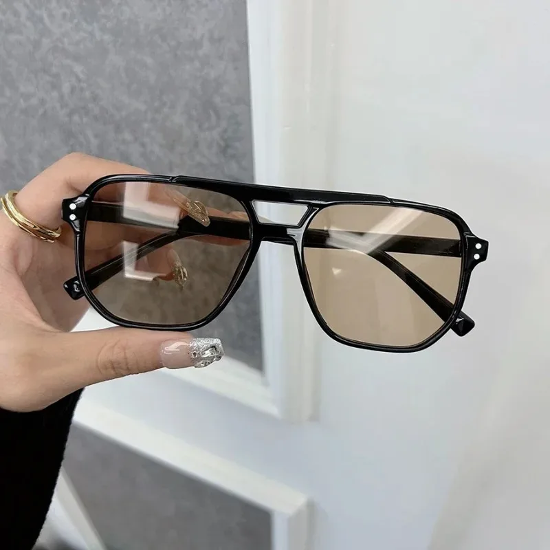 Óculos de Sol Quadrados de Marca para Mulheres e Homens, Óculos de Sol Clássicos de Moda, Designer, Espelhados, para Viagens ao Ar Livre