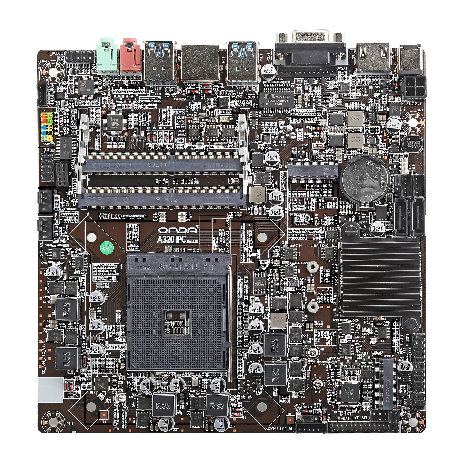 A520IPC-C motherboard AM4 desktop ITX computer supports DDR4 dual channel memory/M.2 dual protocol/Gigabit network card