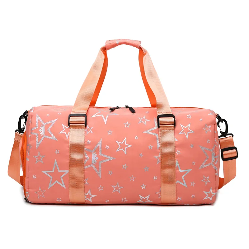 Bolso grande Oxford con patrón de estrellas para mujer, bolsa de viaje ligera, ideal para gimnasio, 6 colores