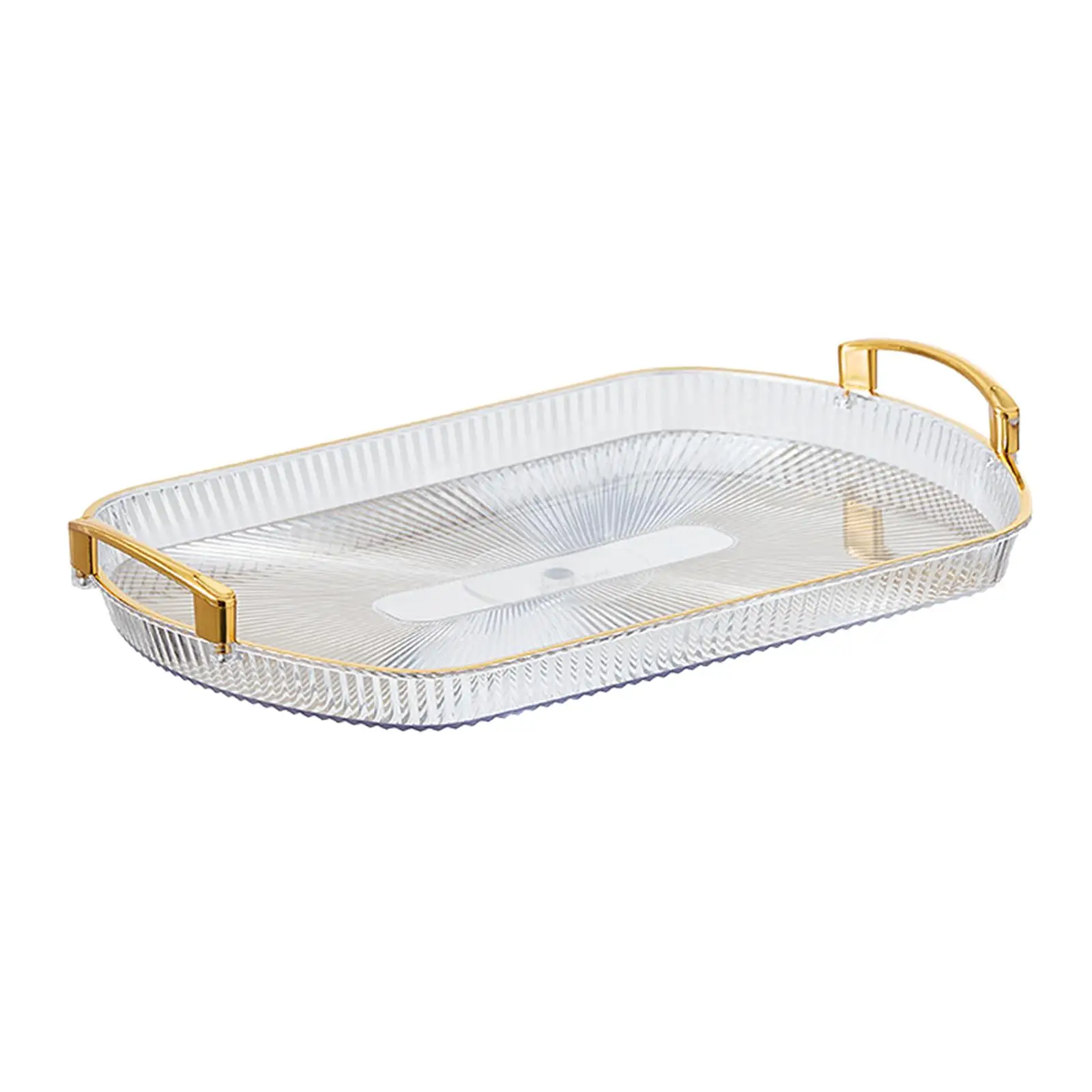 Serving Tray, Countertop Organizer, Modern Clear Decorative Tray, Jewelry