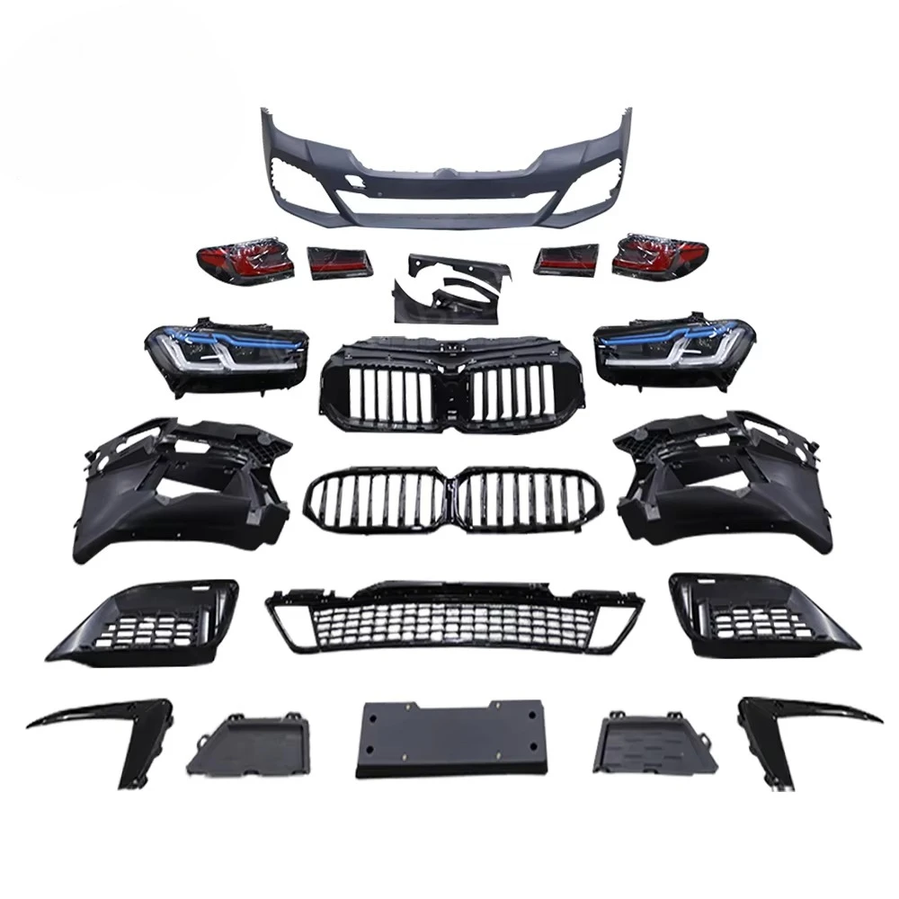 

G30 Sport Bumper for BMW 5' 2016-2018 G38 G30 Upgrade to Sport 2020 Style Headlight Bumper Body Kitcustom