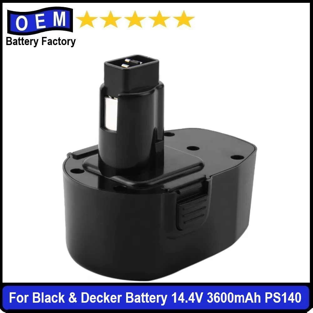 

100% новый аккумулятор Ps140 мощностью 14,4 В Ач для батарей Black Decker PS140, PS140A, A9262, A9527, A9267 и A9276.