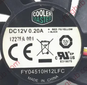 

Cooler Master A4510-55LB-4UN-C1 FY04510H12LFC DC 12V Dia. 39mm 3-Wire Server Frameless Fan