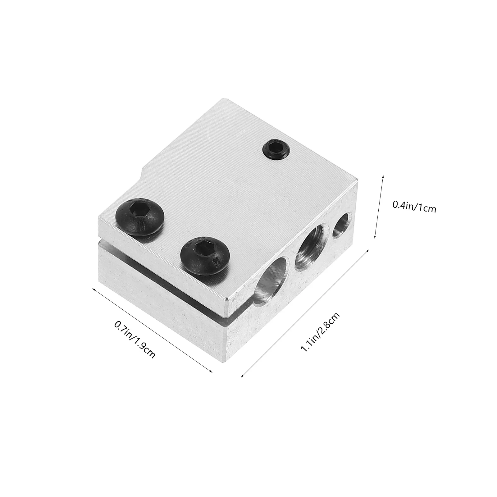 Aluminiowy blok grzewczy do drukarki, element grzejny do ekstrudera drukarki 3D, kompatybilny z czujnikami Pt100, części do drukarek 3D