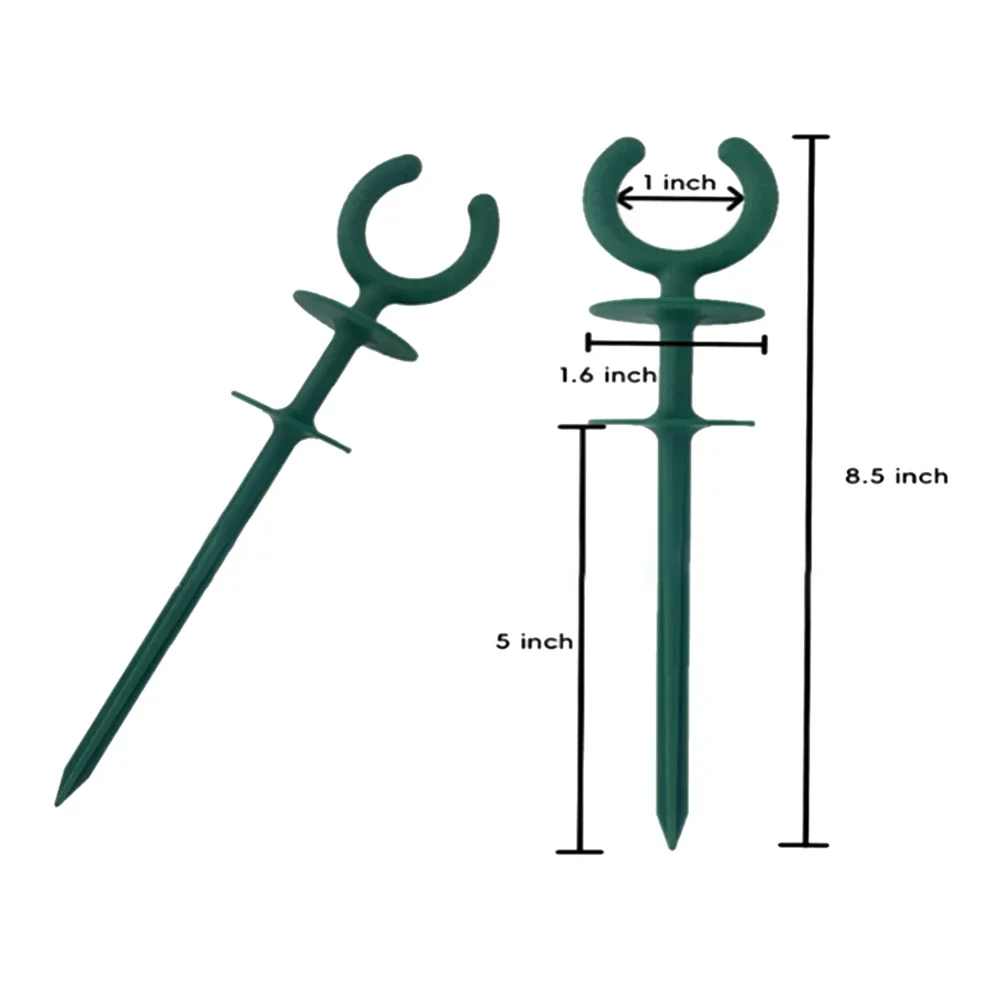 Garden Hose Guide Stakes 5/10/15/20 Plastic Holder Set For Landscape Projects Keep Hoses Elevated And Protect Plant Crowns