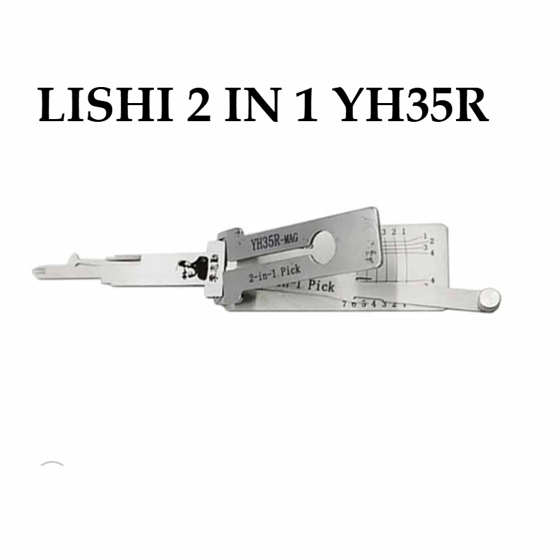 

1 шт. Lishi YH35R-MAG расширенной длины декодер и выбор 2 в 1 для мотоциклов Yamaha с магнитным замком для ворот слесарный ключ