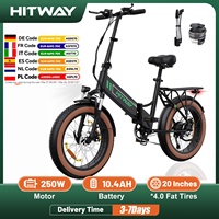 HITWAY Electric bike 20 *-inch foldable bike, City MTB, electric bike, Lithium battery 48V/10.4AH