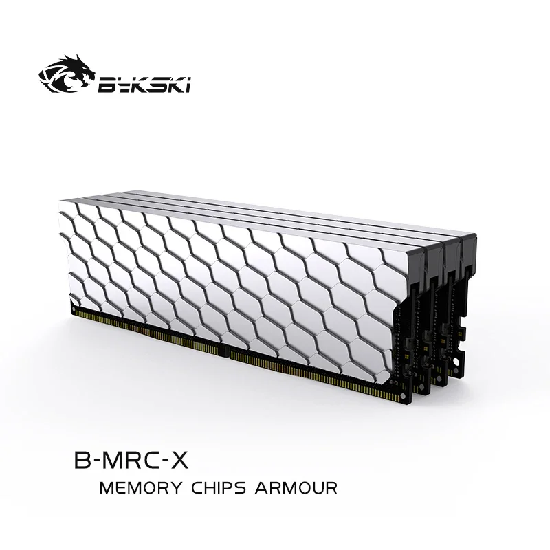 

Bykski Full Metal Radiator Cover for DDR5 RAM Memory Sink / Silver Clip for PC System Heat Dissipation Armor / B-MRC-X