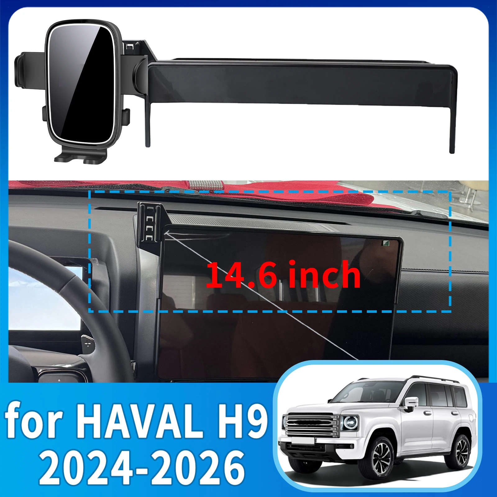 

fit for HAVAL H9 2024 2025 2026 Phone Holder, Dashboard Screen Mount Bracket Easy Installation​​ Car accessoires