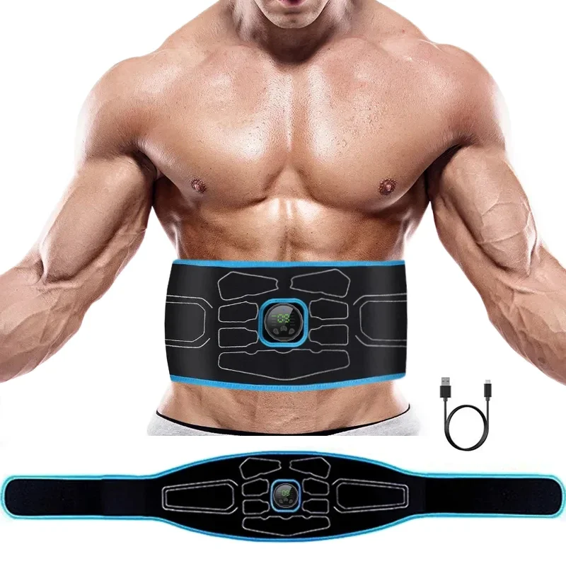 EMS Muscle Stimulation Abdominal Toning Belt Abs Stimulator Muscle Toner Body Slimming Home Gym Fitness Equiment Dropshipping