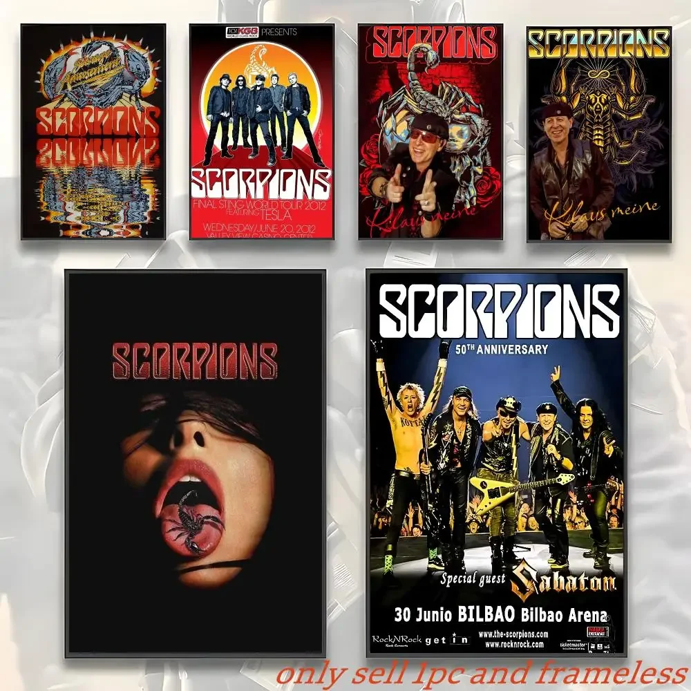 Rock Music S-Scorpions Band Poster Modern and Elegant Wall Stickers for Home Decor Living Room Dormitory Wall Art