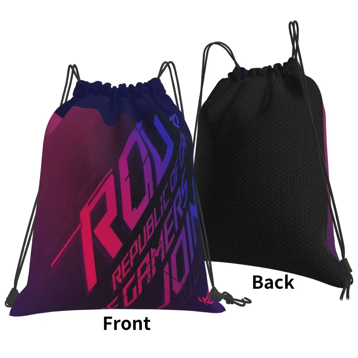 Join The Republic Of Gamers Rog Asu Backpacks Fashion Drawstring Bags Storage Bag Book Bags for Travel School