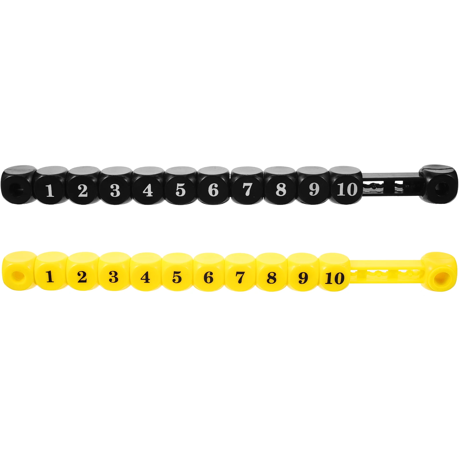 

2pcs Table Soccer Scorekeepers Foosball Counters 140cm Yellow Black Plastic Desktop Markers Multipurpose Scoring Unit Device