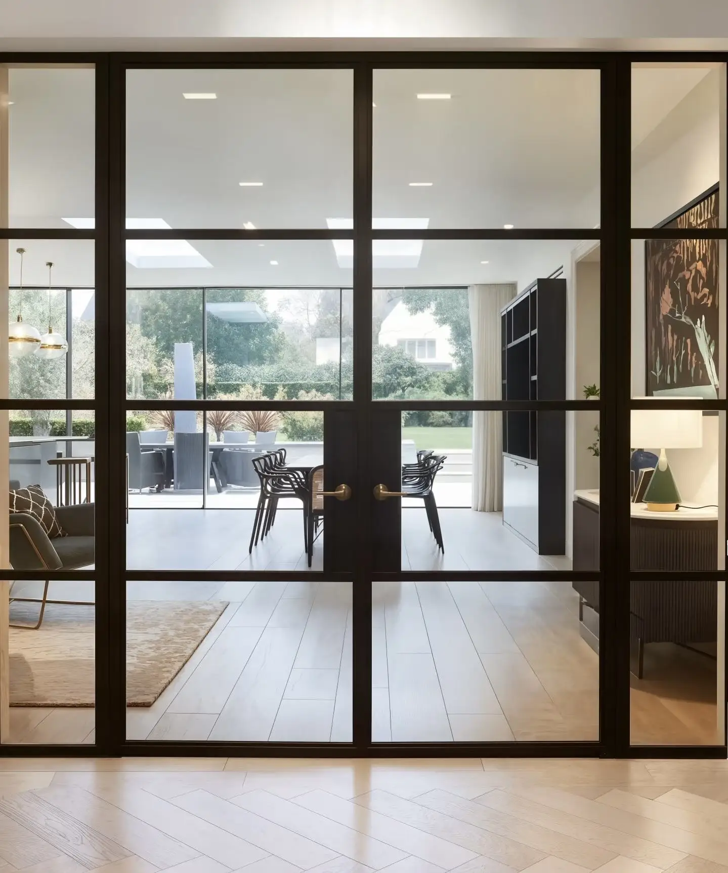 Personalized Customization French Door Fashionable Household High Quality French Double Doors Aluminum Glass French Hinged Doors
